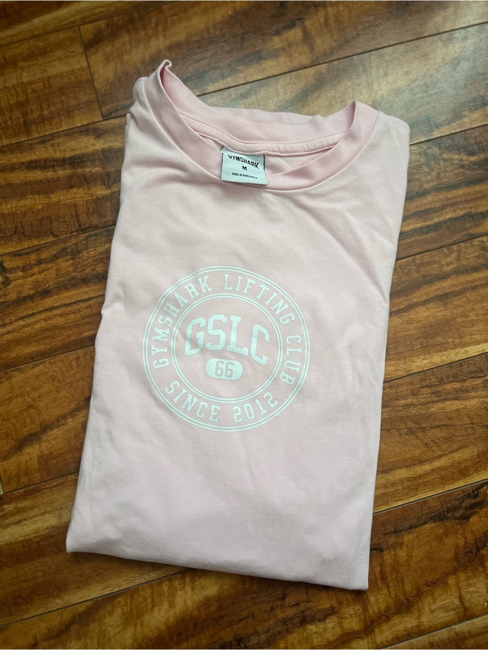 Gymshark Light Pink GSLC Logo Long-Sleeve Tee Oversized
